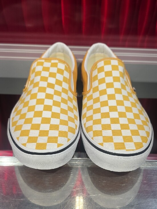 Vans Classic Slip-On Color Theory Checkerboard Yellow White Men’s 13 Women’s 14. main image 5